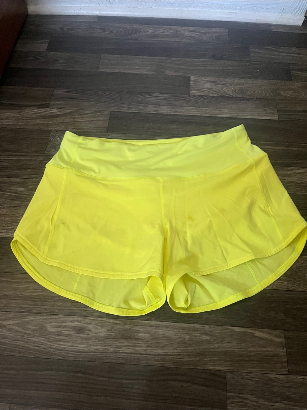 lululemon athletica Neon Yellow Athletic Shorts